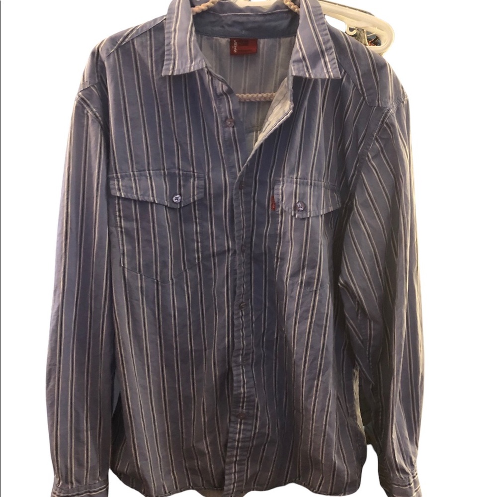 Levi’s Red Tab Button Down Striped Long Sleeve 2010 XL